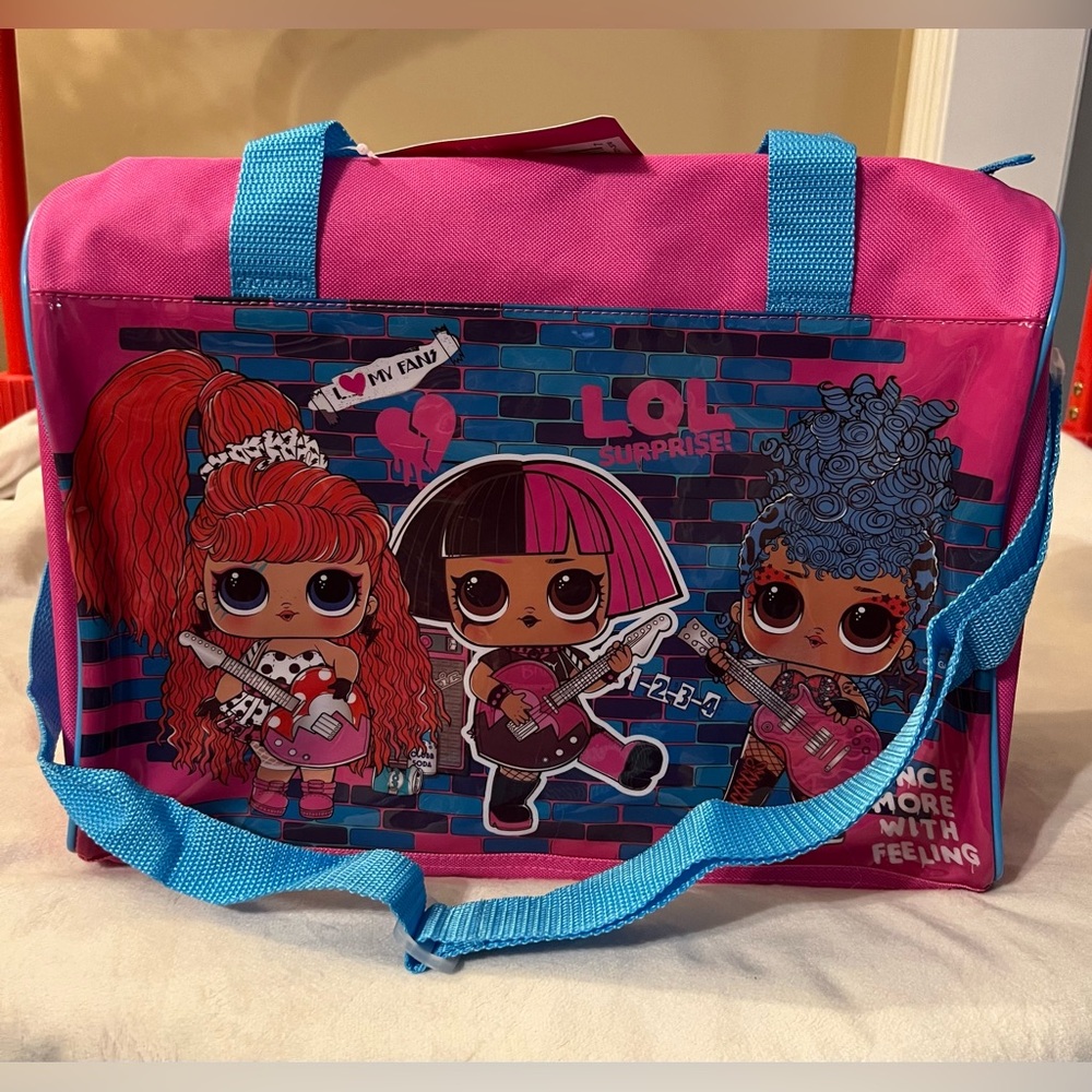 LOL Surprise bag, carry handle & long adjustable/removable strap, 14”x11”x6” New